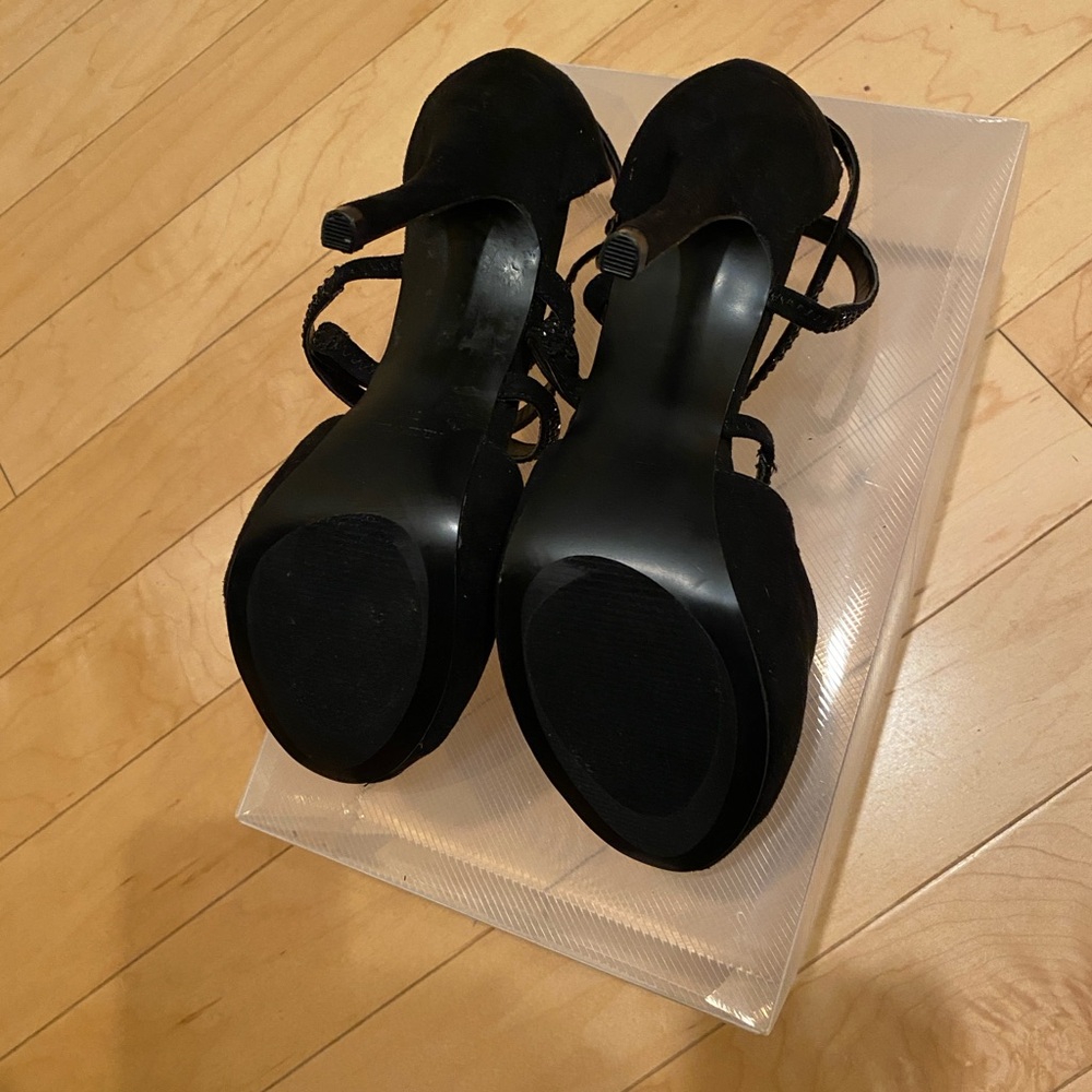 Nine West Black Peep Toe Heels - Picture 7 of 7